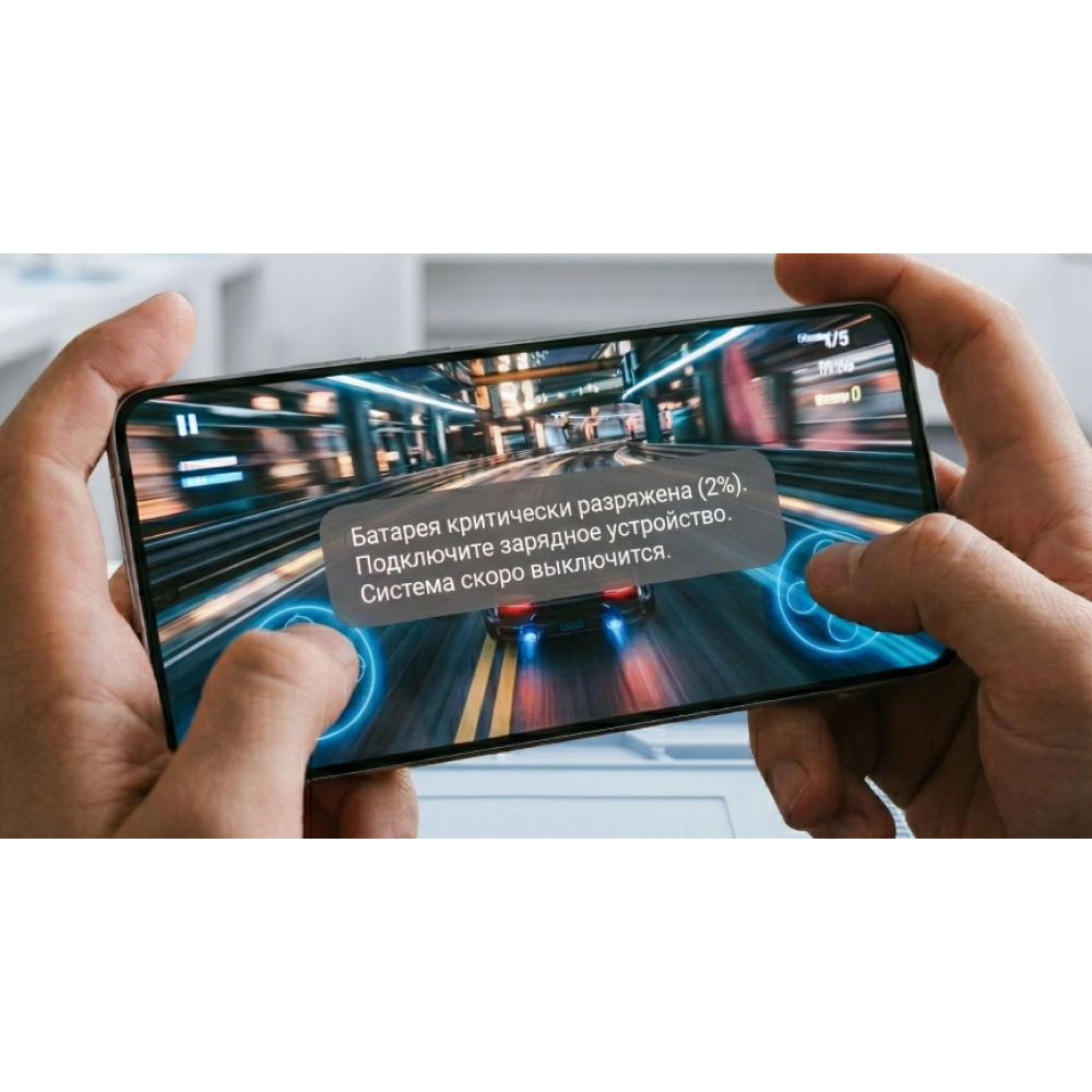 телефон выключается на 100 процентах