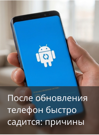 Смартфон быстро разряжается после обновления