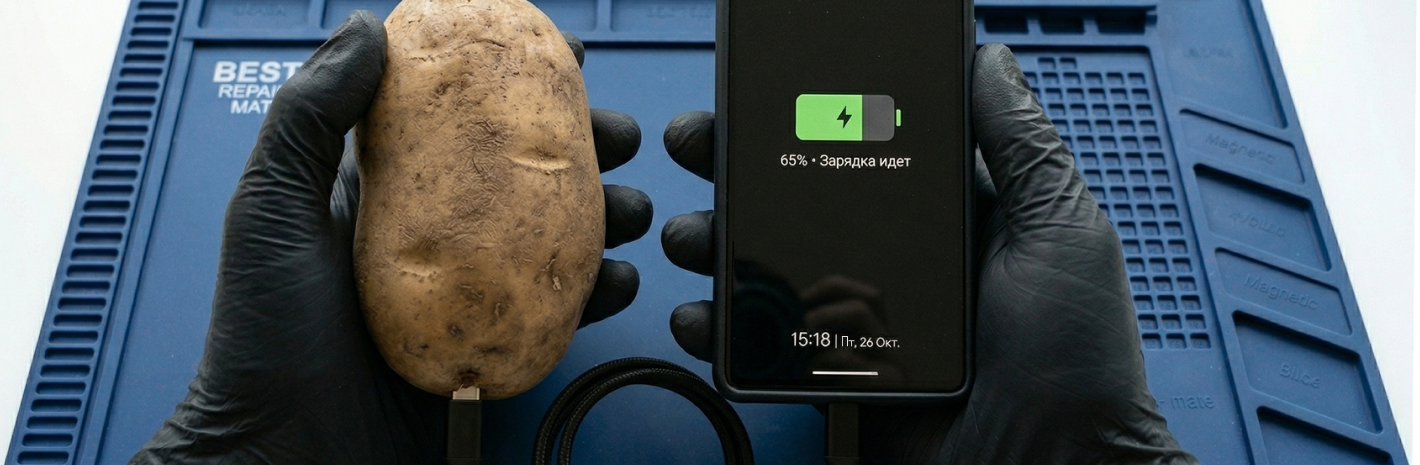 Смартфон заряжается только под углом: что делать?