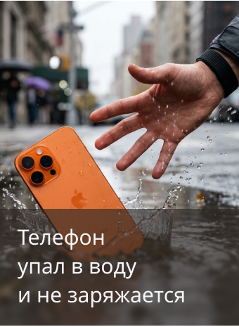 Телефон не заряжается после падения в воду: что делать?