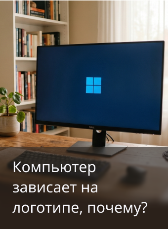 Компьютер зависает на логотипе windows : почему?