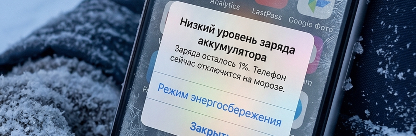 Почему смартфон разряжается на холоде