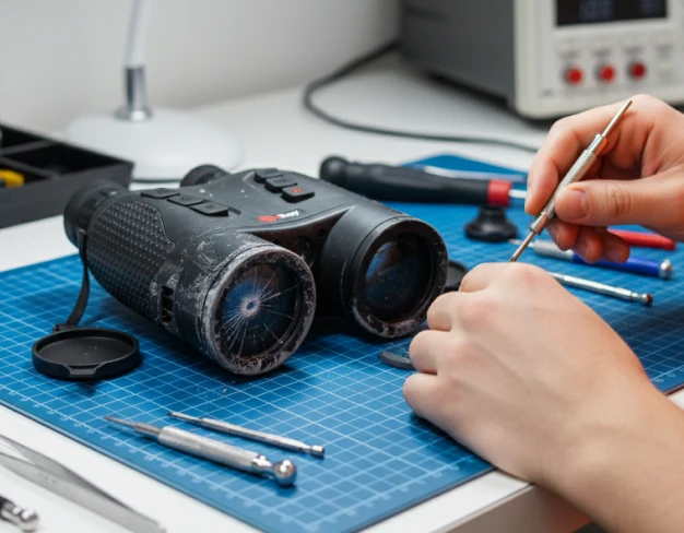 Восстановление дисплея ик-бинокля iRay