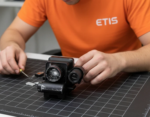 Восстановление линзы ИК-коллиматора Longot