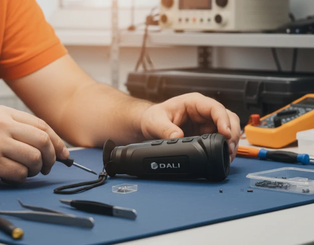 Настройка картинки тепловизионного монокуляра Dali 