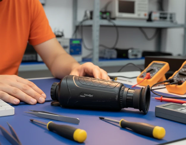 Настройка картинки тепловизионного монокуляра Fahrentec 