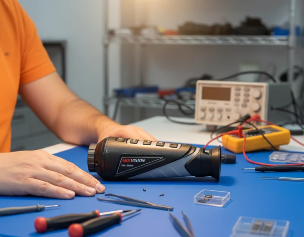 Настройка картинки тепловизионного монокуляра Hikvision 