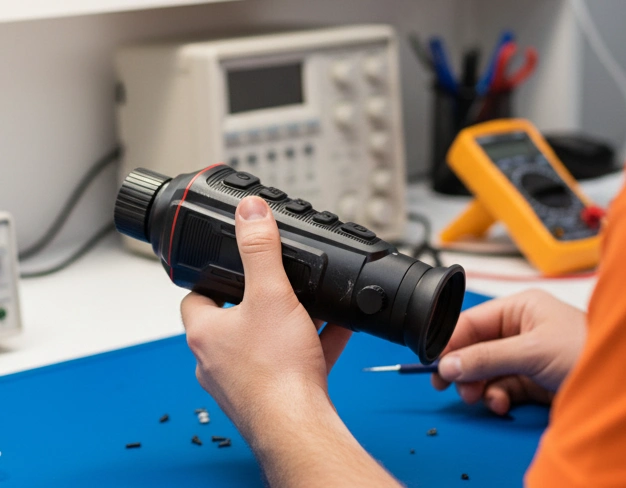 Настройка дальномера тепловизионного монокуляра HTI