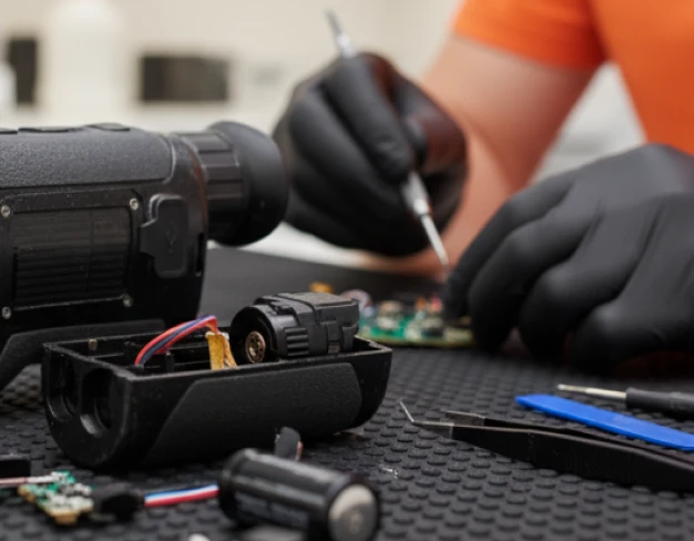 Замена разъемов тепловизионного монокуляра Lzirtek