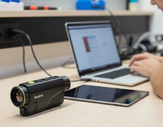 Настройка дальномера тепловизионного монокуляра Pixfra