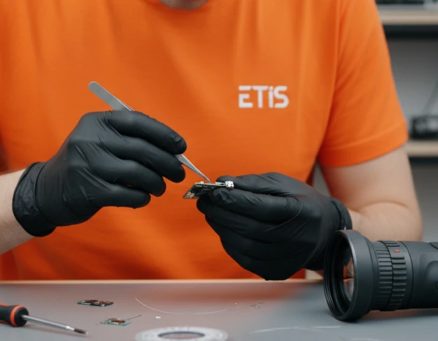 Ремонт платы монокуляра RikaNV