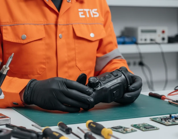 Замена батареи на тепловизионной насадке Lzirtek