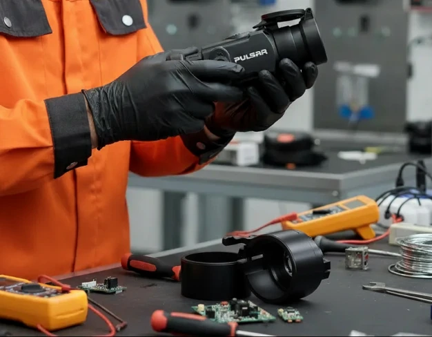 Замена креплений тепловизионной насадки Pulsar