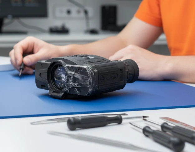 Замена линзоблока тепловизионного бинокля