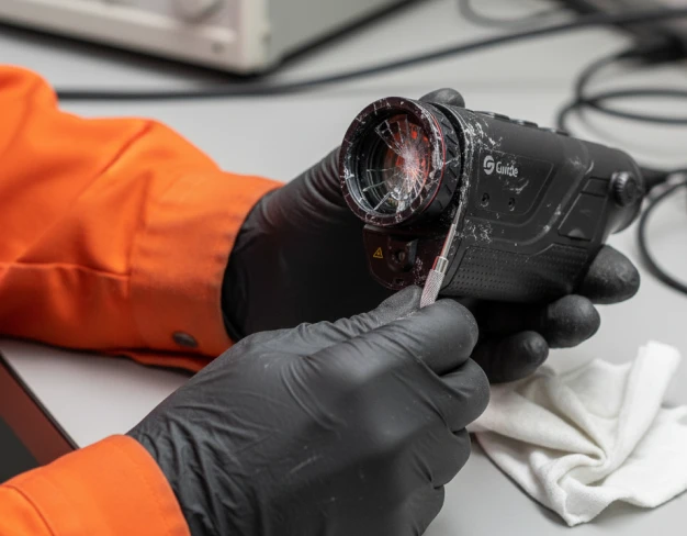 Замена линзы тепловизионного монокуляра