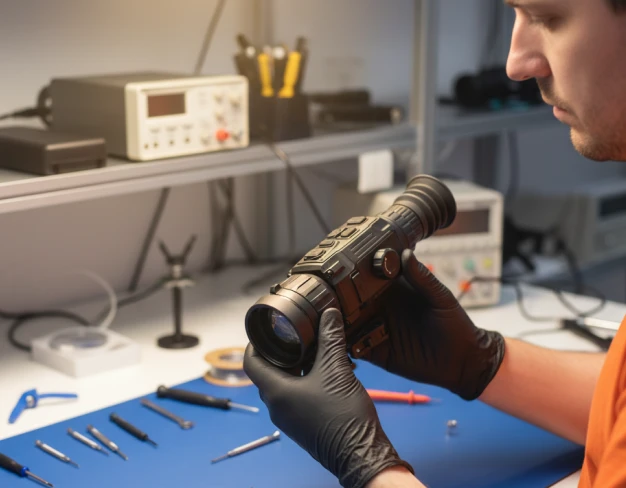 Обслуживание тепловизионного прицела AGM