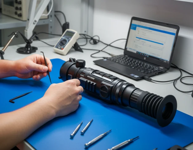 Ремонт тепловизионного прицела дискавери оптикс