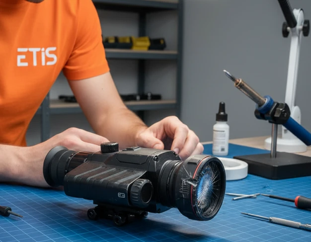 Обслуживание тепловизионного прицела Guide