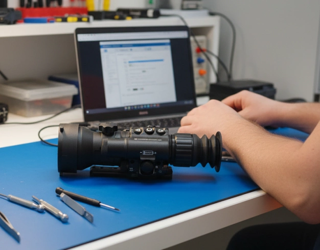 Обслуживание тепловизионного прицела Legat