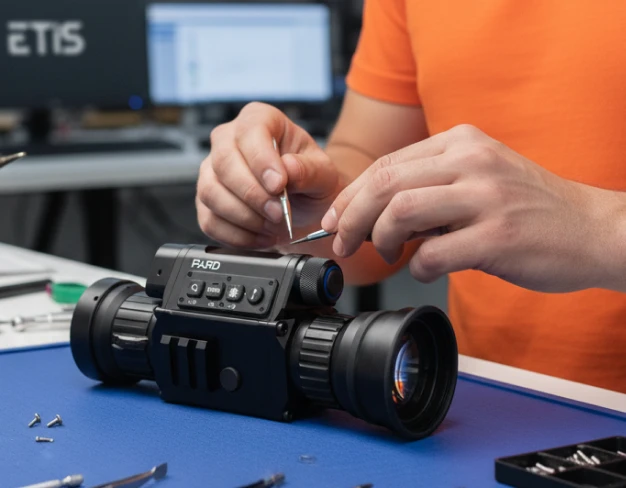 Обслуживание тепловизионного прицела PARD