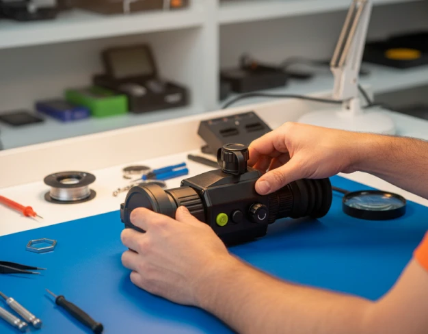 Ремонт матрицы тепловизионного прицела Pixfra