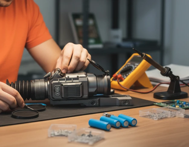 Обслуживание тепловизионного прицела RikaNV