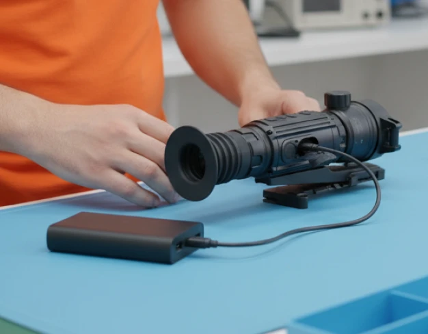 Питание через USB тепловизионного прицела Sytong